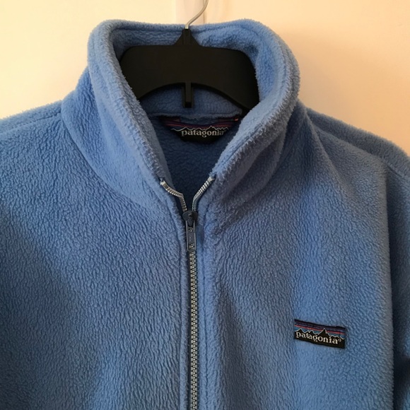 Patagonia Blue Fleece with Lilac Cuffs - Picture 4 of 6